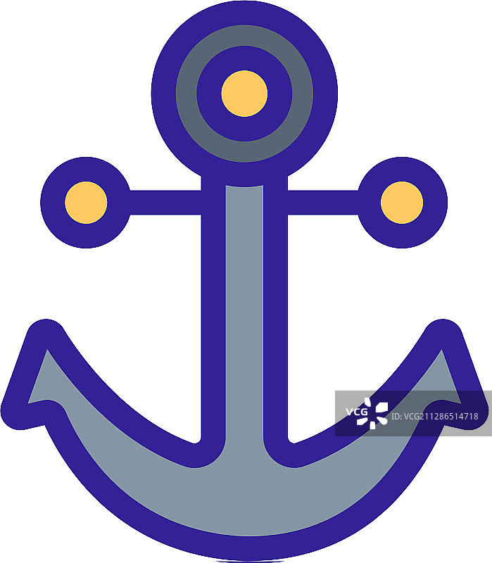 隔离轮廓符号锚点图标图片素材