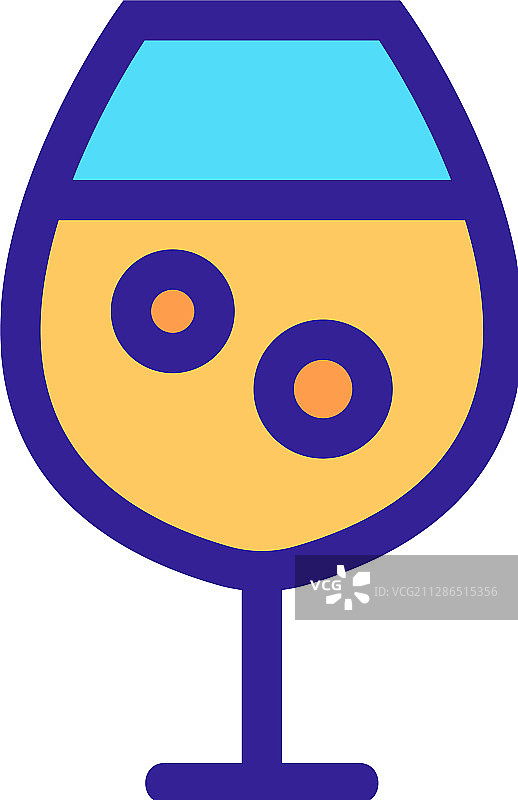 葡萄酒图标轮廓符号图片素材