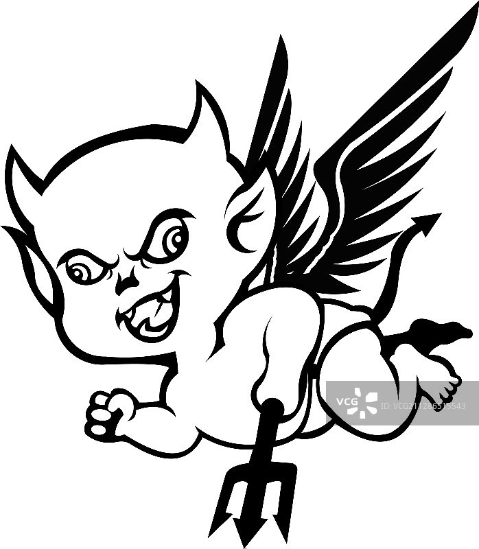 卡通风格的恶魔唇彩图片素材