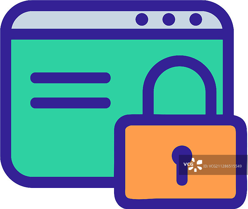 浏览器保护图标轮廓图片素材