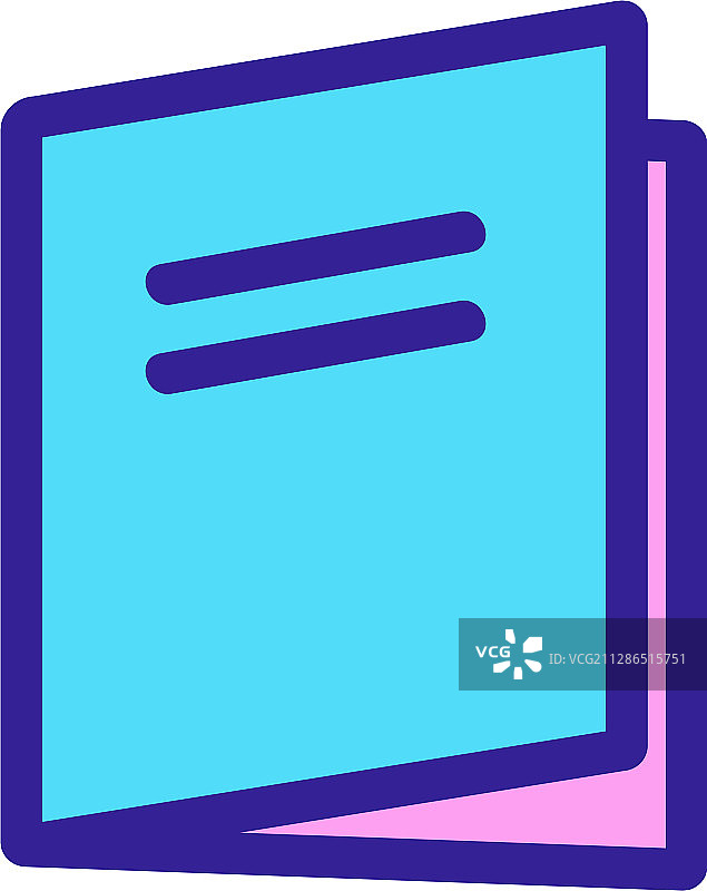 小册子图标轮廓符号图片素材