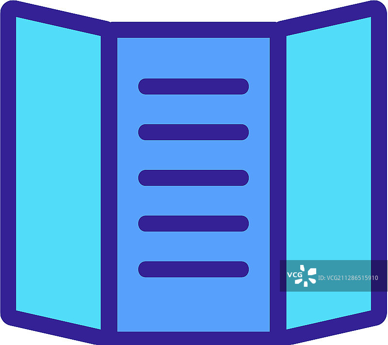 小册子图标轮廓符号图片素材