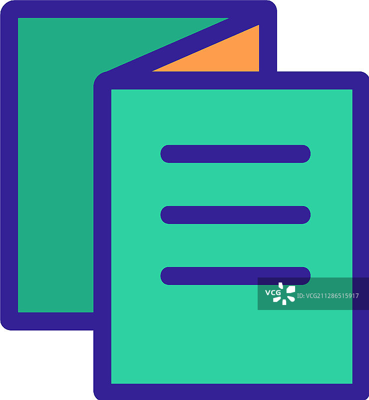 小册子图标轮廓符号图片素材