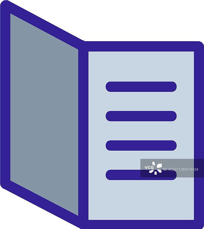 小册子图标轮廓符号图片素材