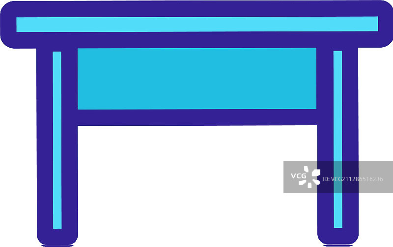 桌子图标轮廓符号图片素材