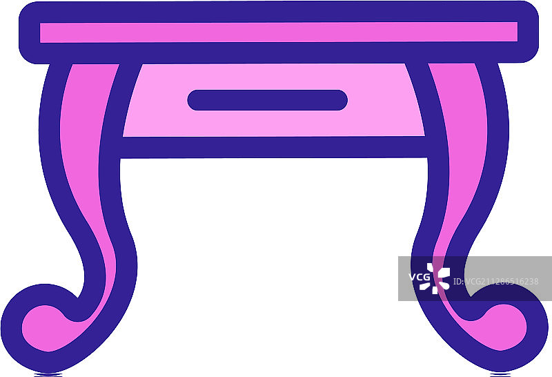 桌子图标轮廓符号图片素材