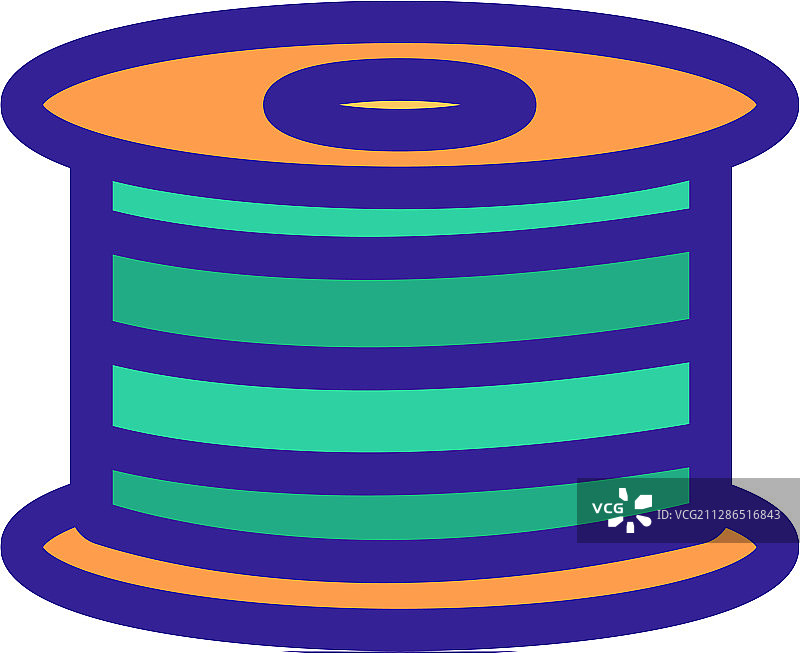 光缆图标轮廓符号图片素材