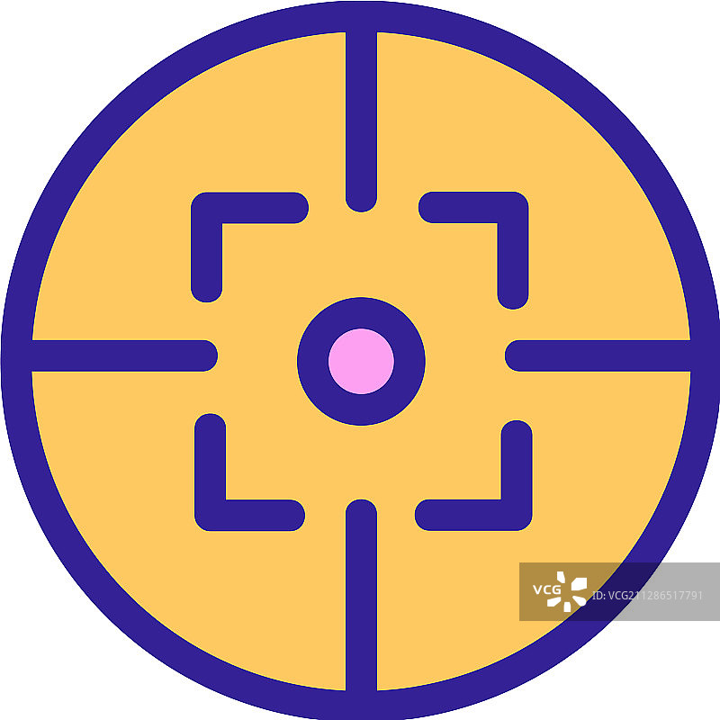 军队瞄准具轮廓图标图片素材