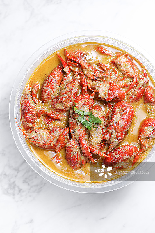 蒜蓉小龙虾外卖图片素材