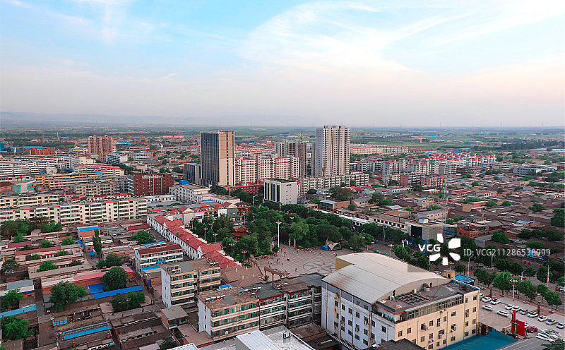中部地区小县城——山西祁县图片素材