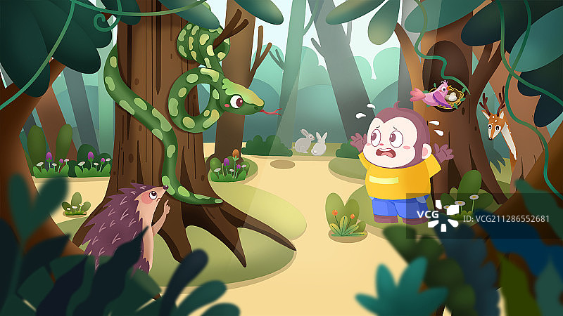 童趣森林图片素材