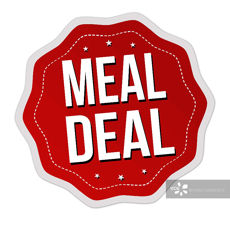 套餐优惠标签或贴纸图片素材