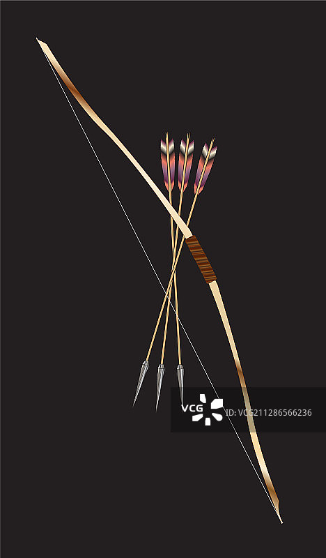 传统弓箭图片素材