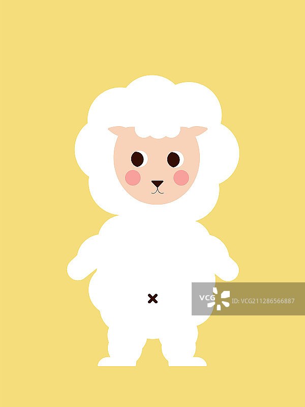 小动物小绵羊图片素材