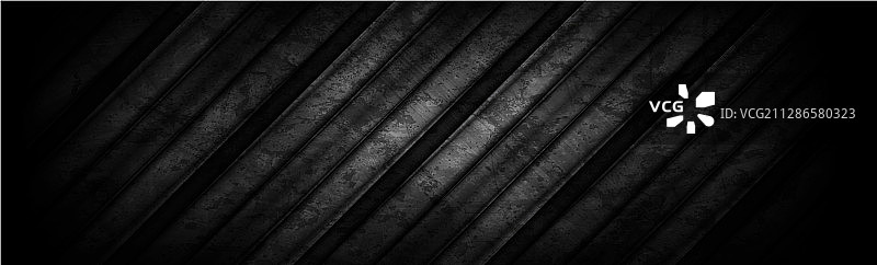 黑色复古Grunge条纹抽象banner图片素材