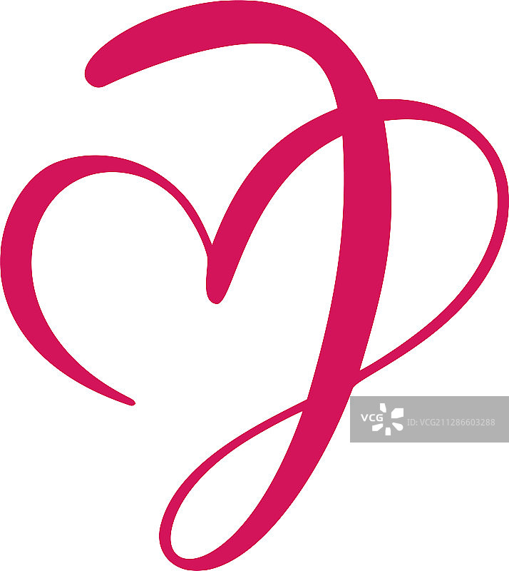 复古花卉字母组合J图片素材