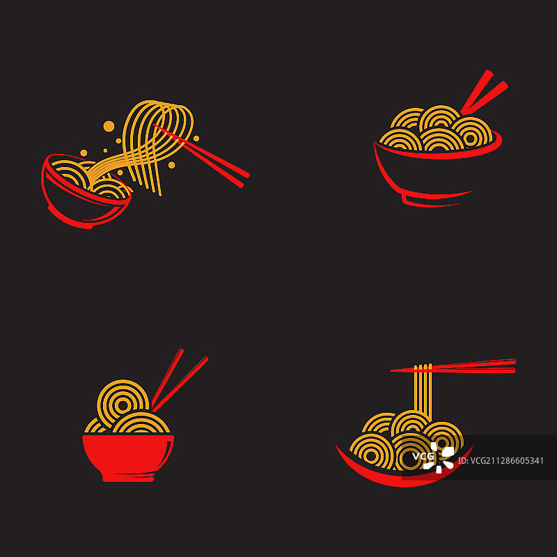 面条食物标志符号图片素材