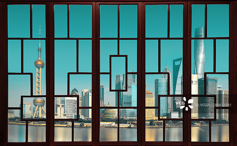 传统与现代图片素材