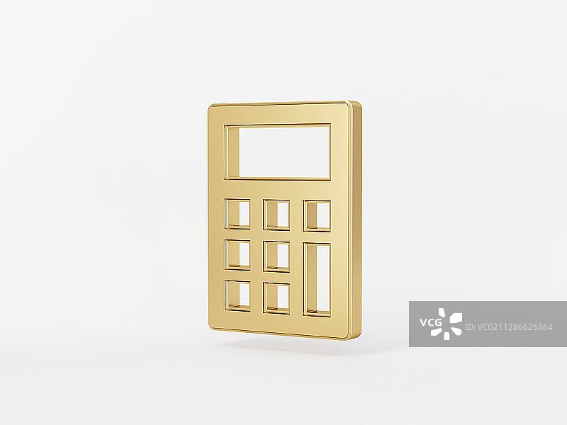 白底的各种三维金属图标素材图片素材