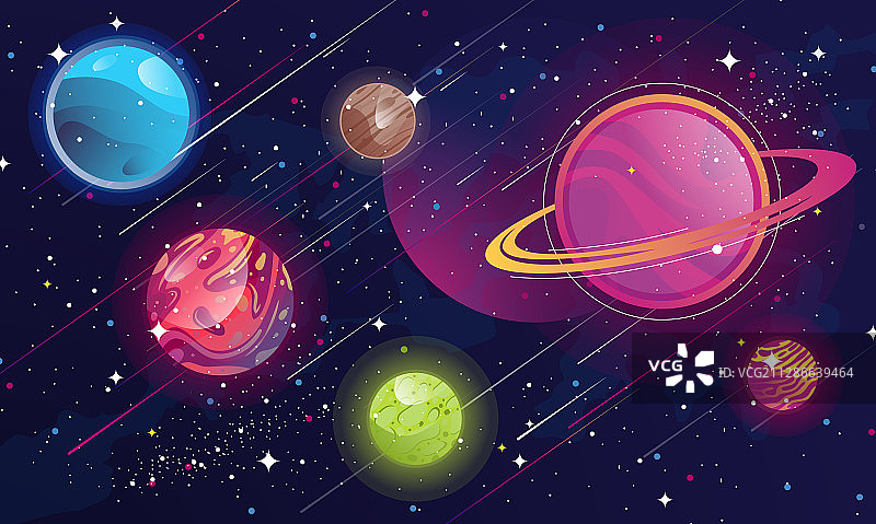 太空行星套装图片素材