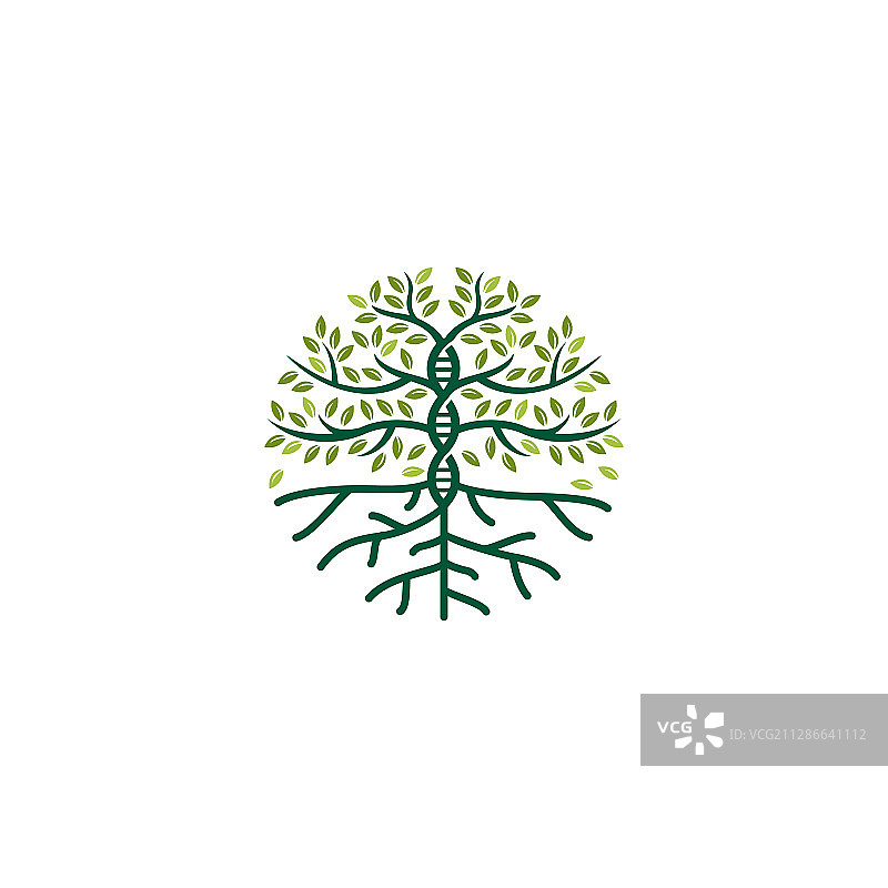 DNA树Logo图标图片素材