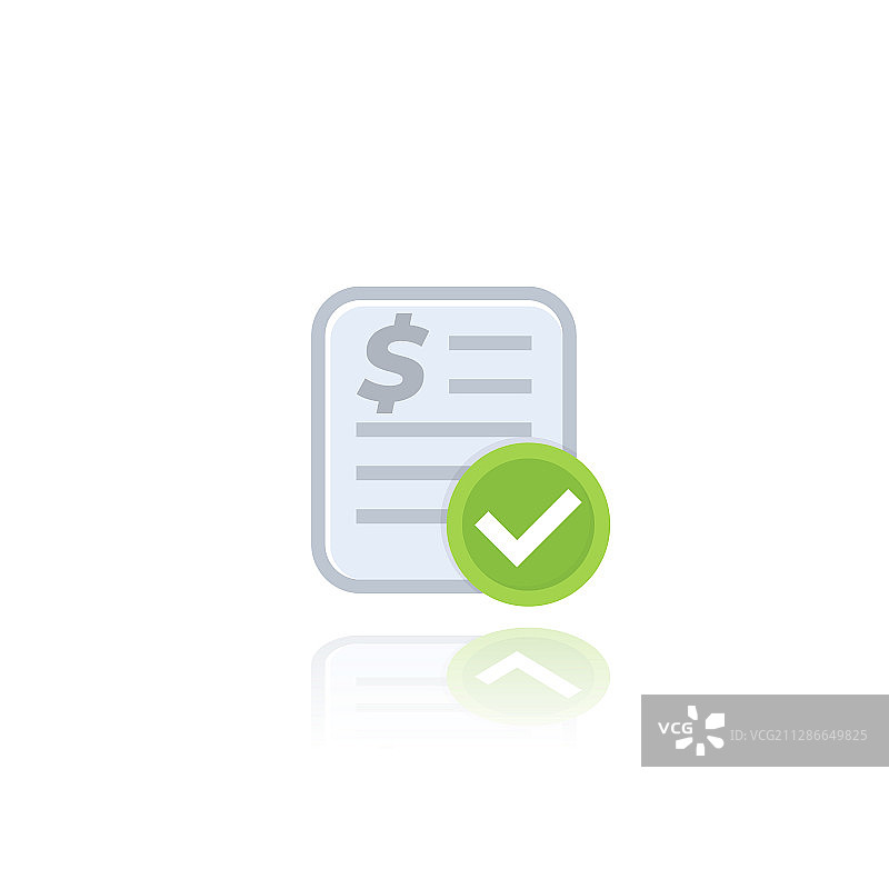 已付款账单发票图标图片素材