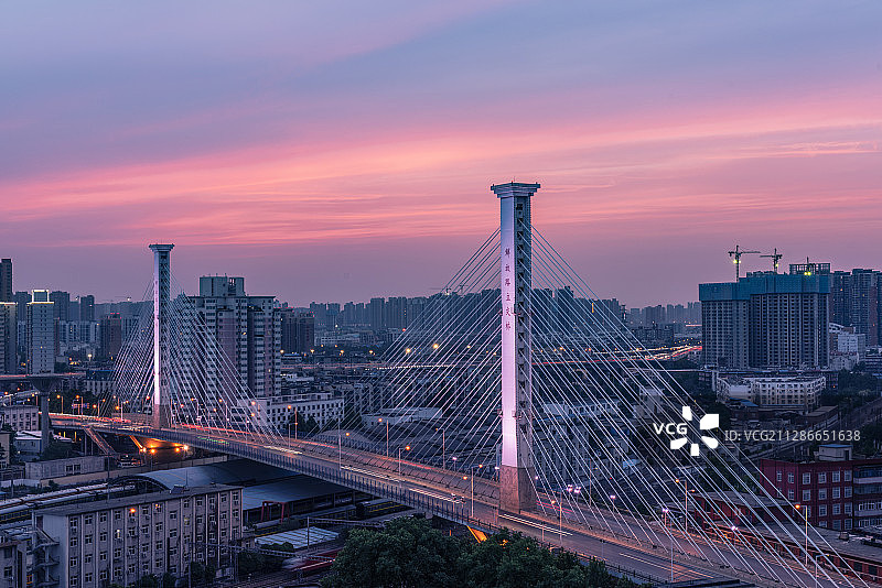 郑州市解放路立交桥图片素材