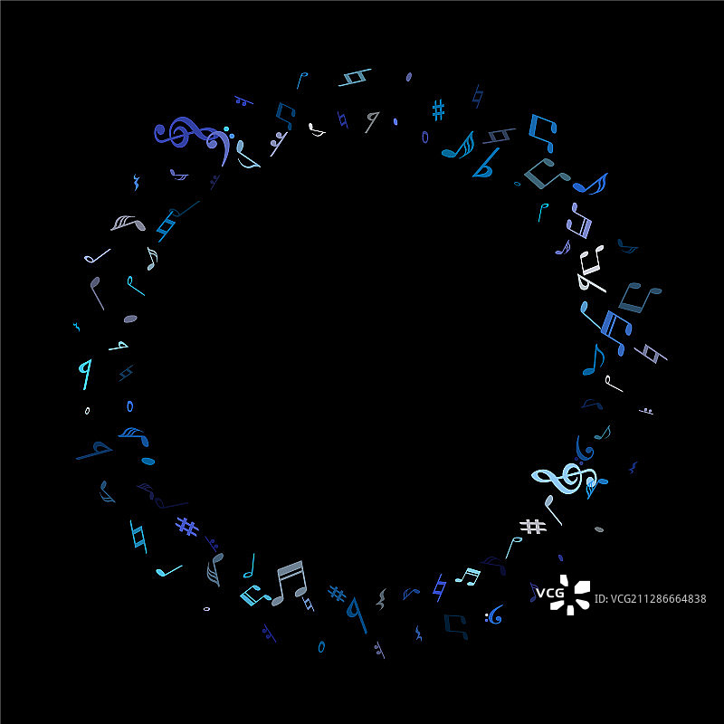 飞舞的音符派对海报背景图片素材