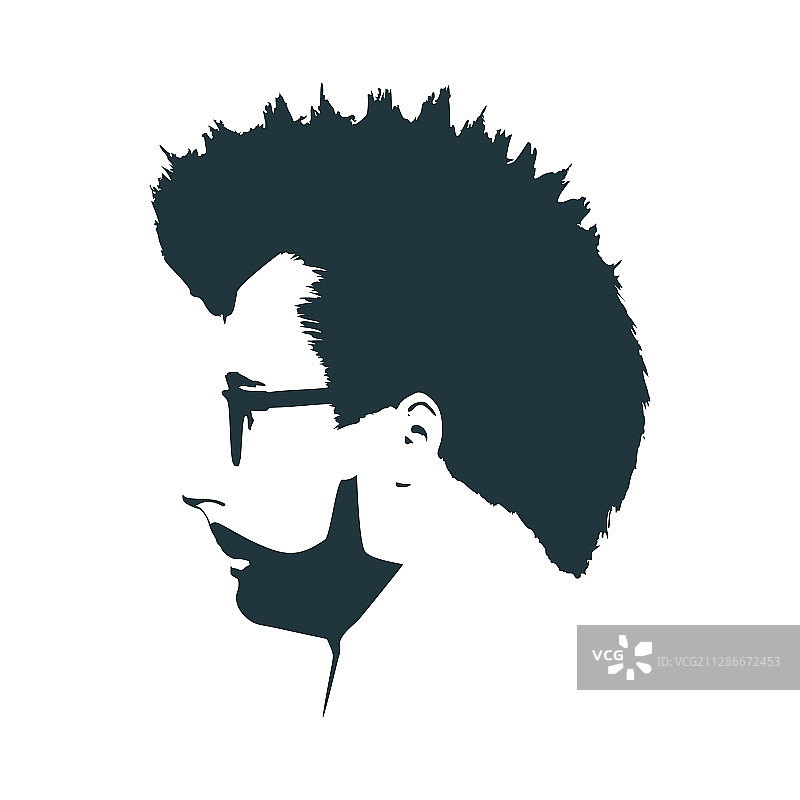 络腮胡男子肖像图片素材