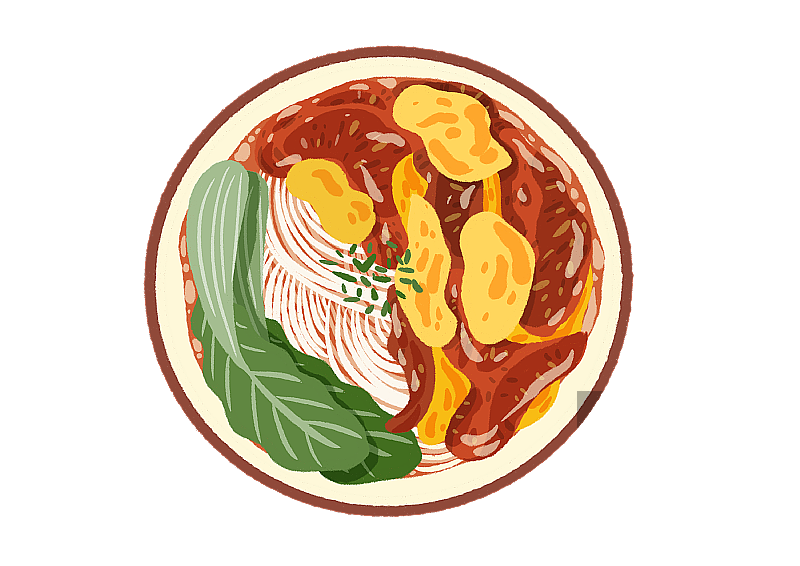西红柿鸡蛋面图片素材