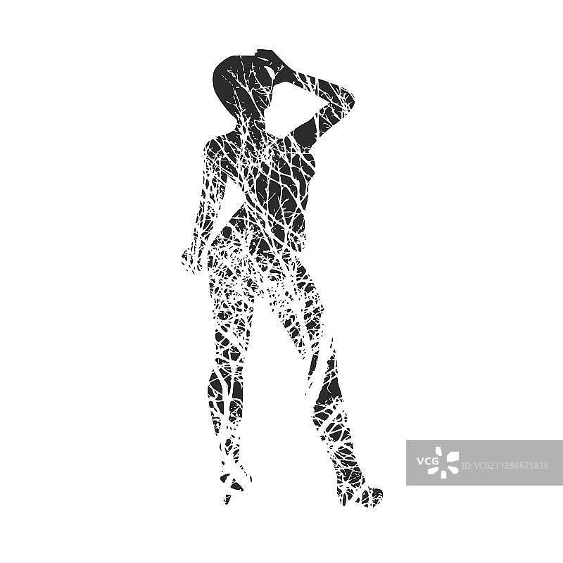 女商人剪影图片素材