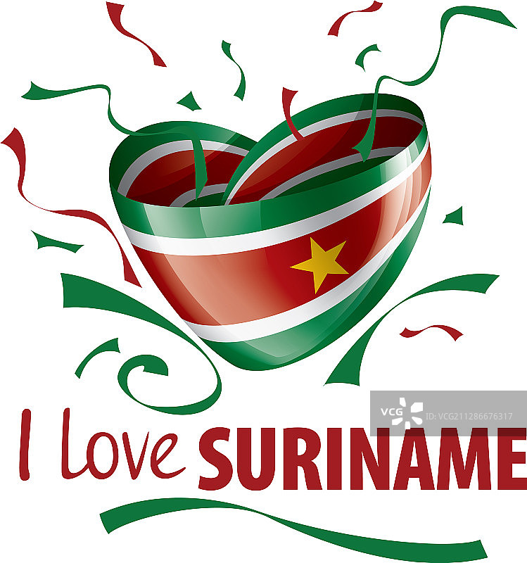 苏里南国旗A字形图片素材