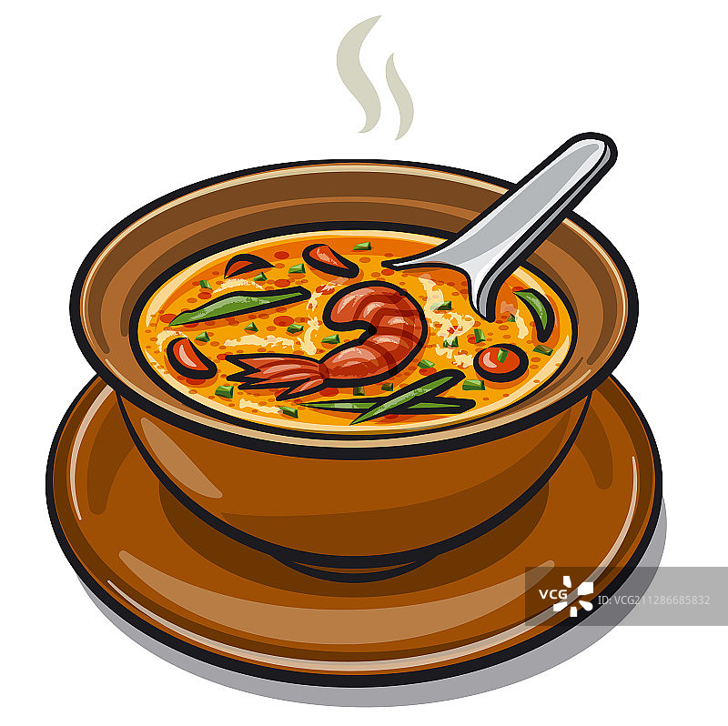 泰式冬阴功汤图片素材