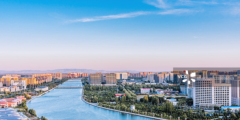 中国内蒙古呼和浩特城市风光图片素材