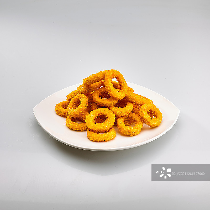 炸鱿鱼圈图片素材