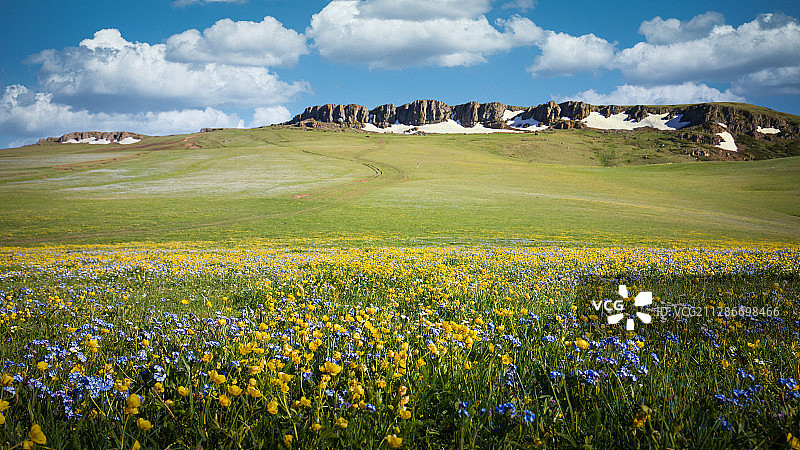 新疆额敏县孟布拉克大草原图片素材