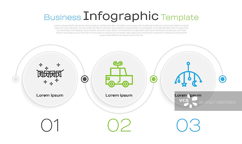 玩具车嘉年华彩旗线条组合图片素材
