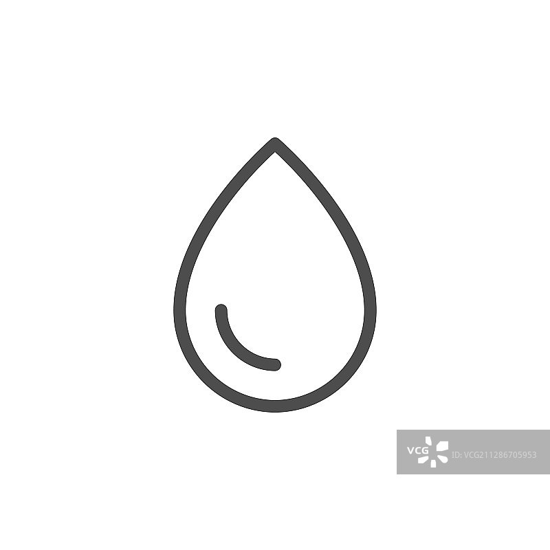水滴轮廓图标图片素材