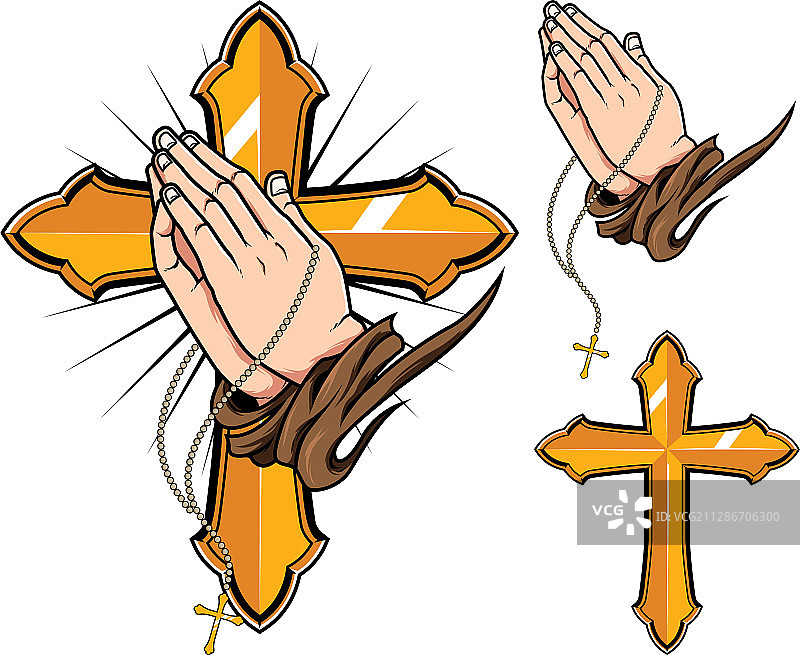 祈祷的手势符号图片素材