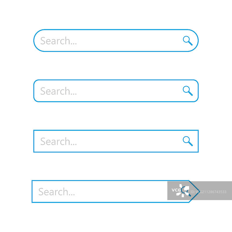 搜索栏 - 网页设计元素图片素材