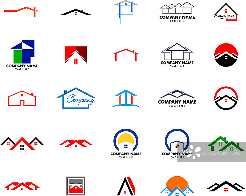 房地产Logo设计房屋Logo设计图片素材