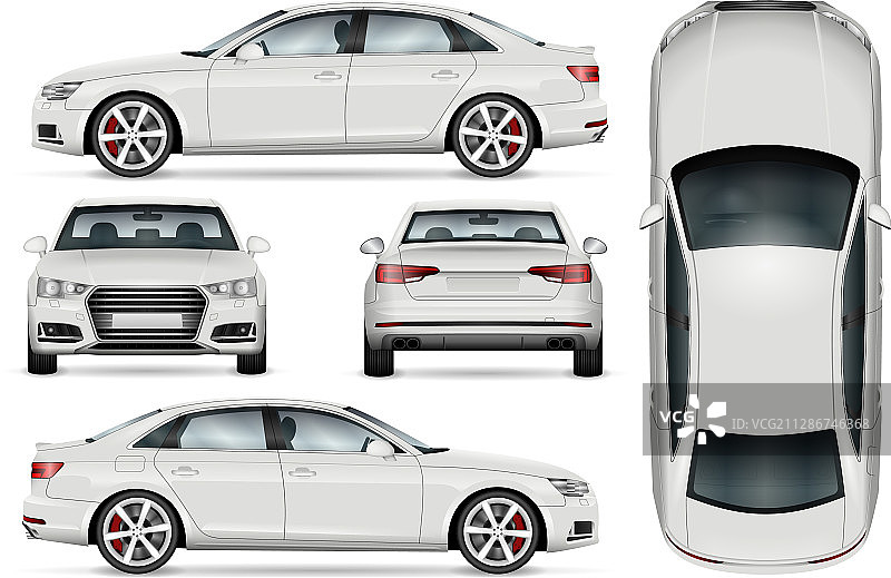 白色汽车模板图片素材