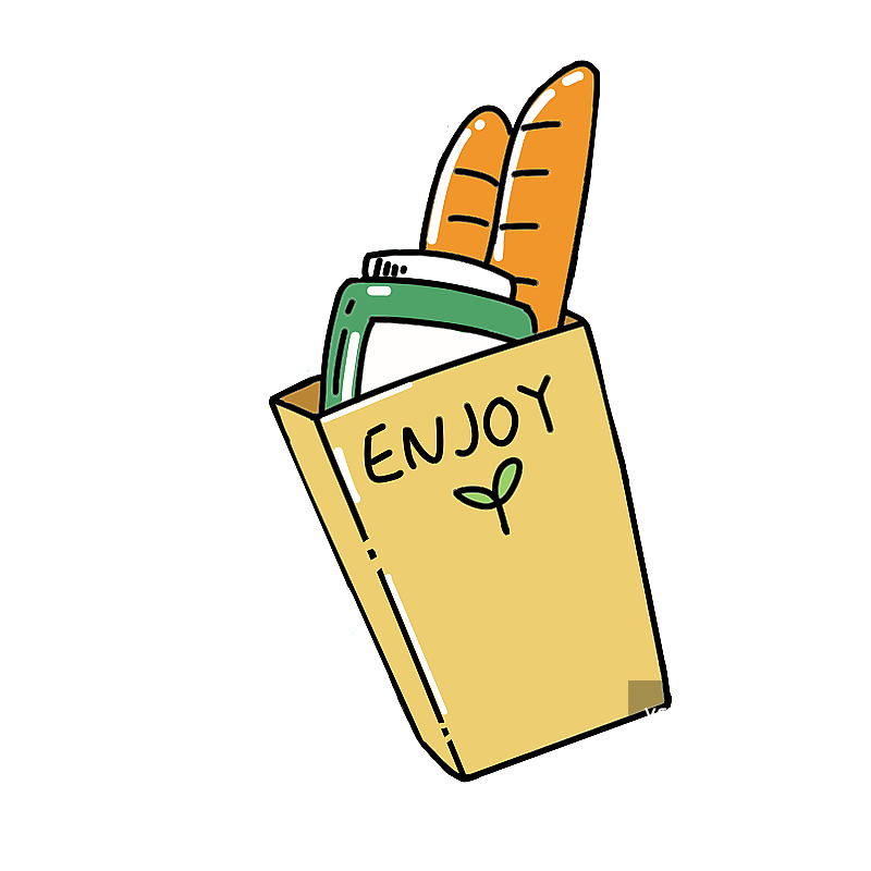 面包果酱纸袋图片素材