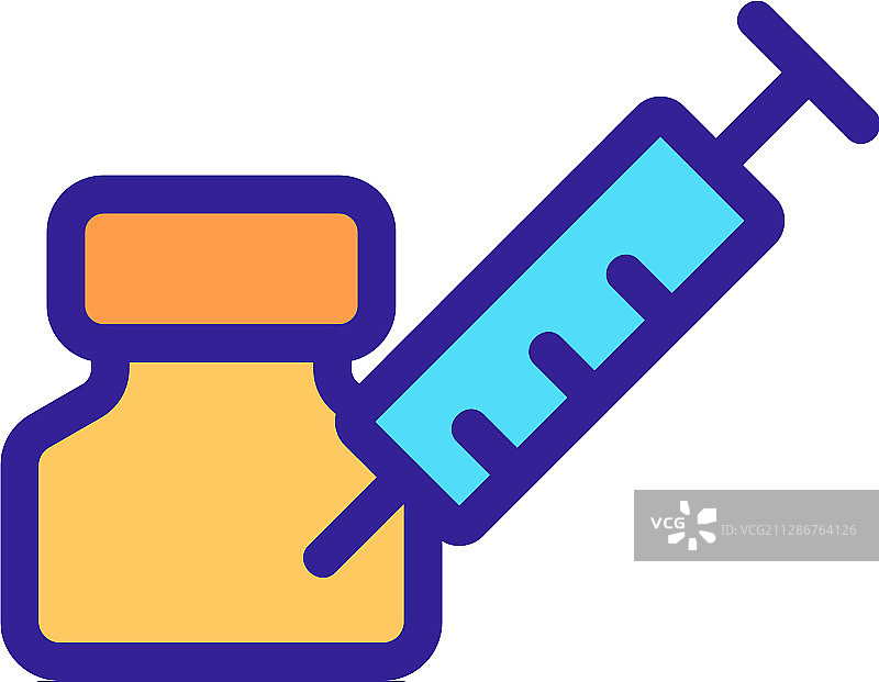 运动注射图标轮廓图片素材