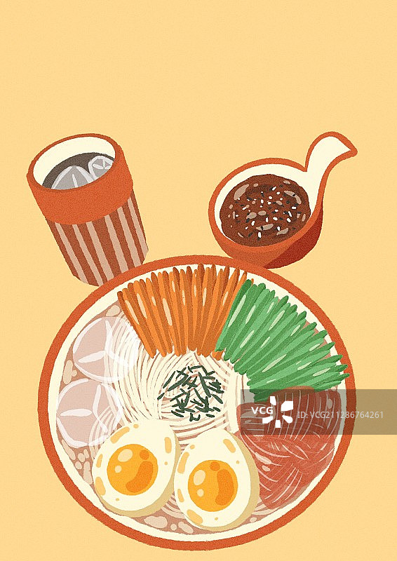 辣白菜 拌面图片素材