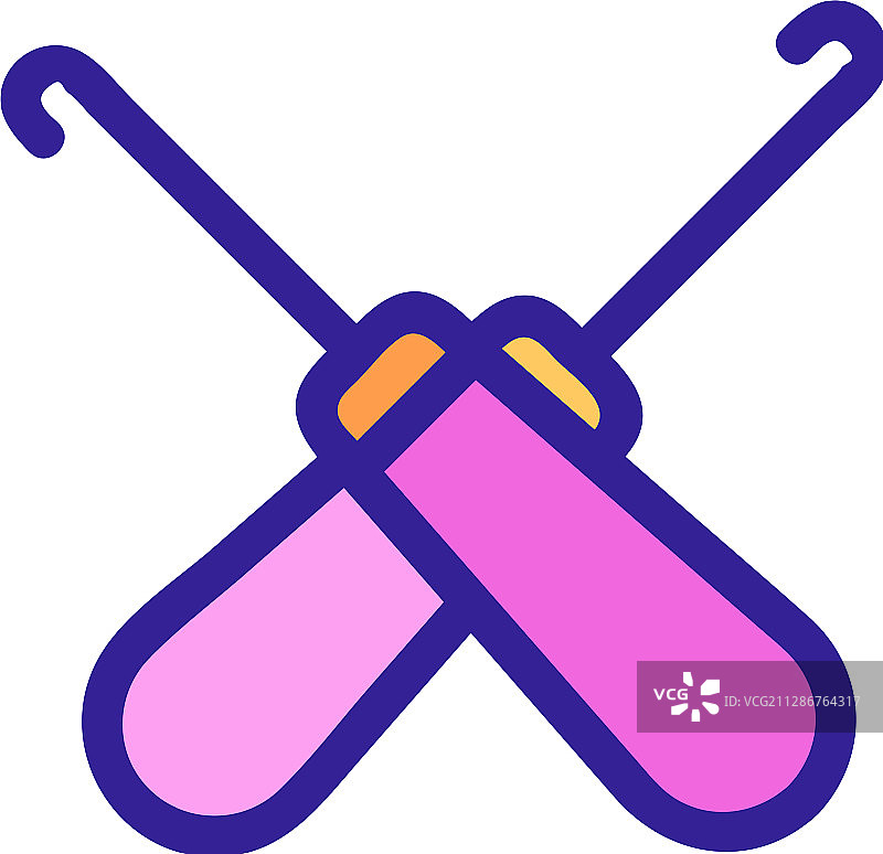 针织图标隔离轮廓符号图片素材