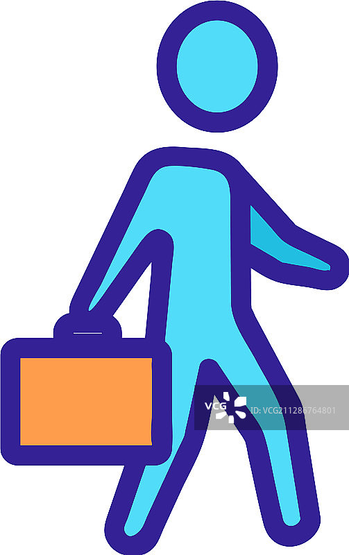 商务作品集独立轮廓图标图片素材