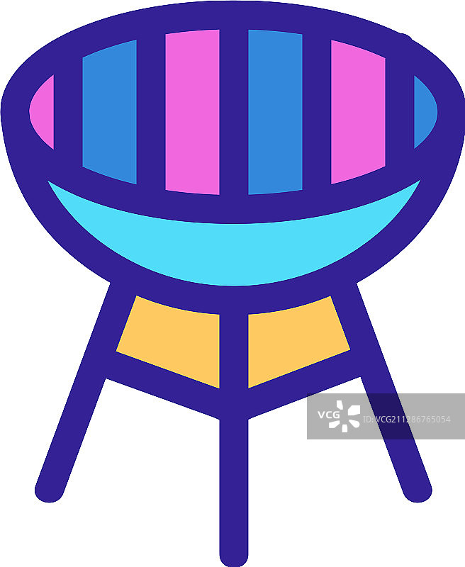 牛排肉轮廓图标图片素材