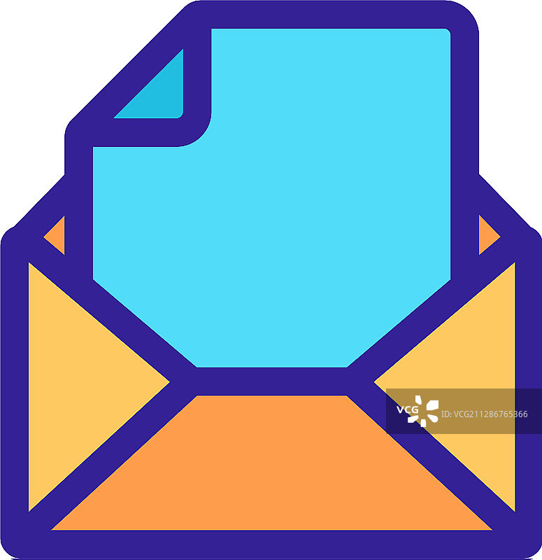 小册子宣传单轮廓图标图片素材