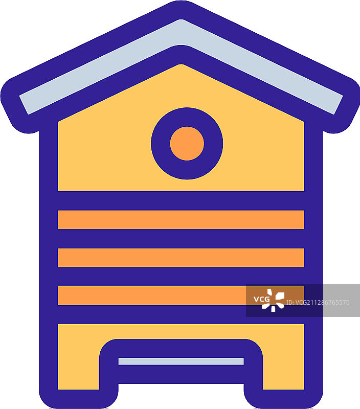 蜂蜜蜂巢图标隔离轮廓符号图片素材